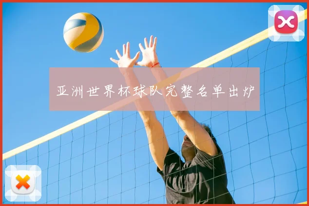 亚洲世界杯球队完整名单出炉